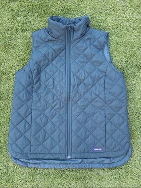 Lands' End green Puffer Vest women’s M MSRP $69.95